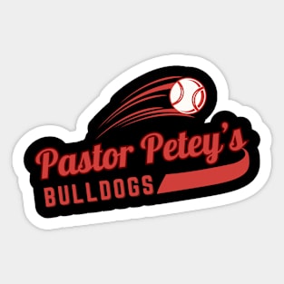 Church Softball Bulldogs Sticker